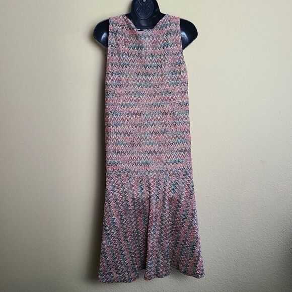 Maeve Drop Waist Chevron Westwater Knit Dress - Picture 5 of 9